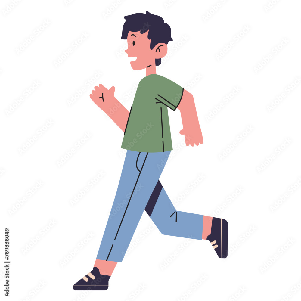 People Running Illustration People Running Illustration