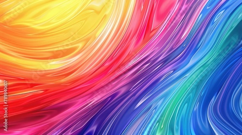 Rainbow Colors Colorful Bright Background Vibrant rainbow wave abstract background for creative design projects and artwork 