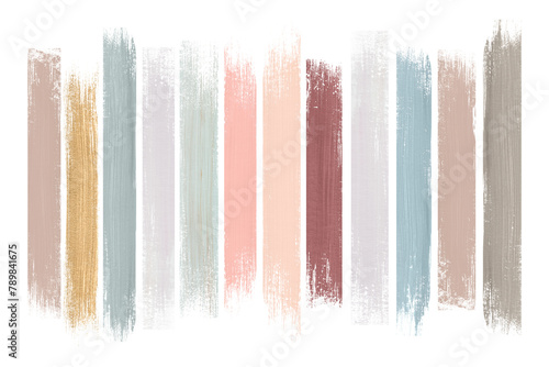 Brush strokes neutral collection transparent png