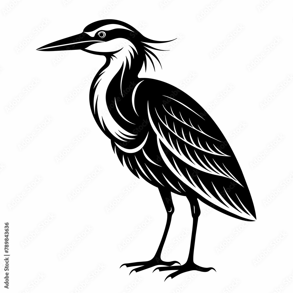 Obraz premium Heron Vector Illustration 