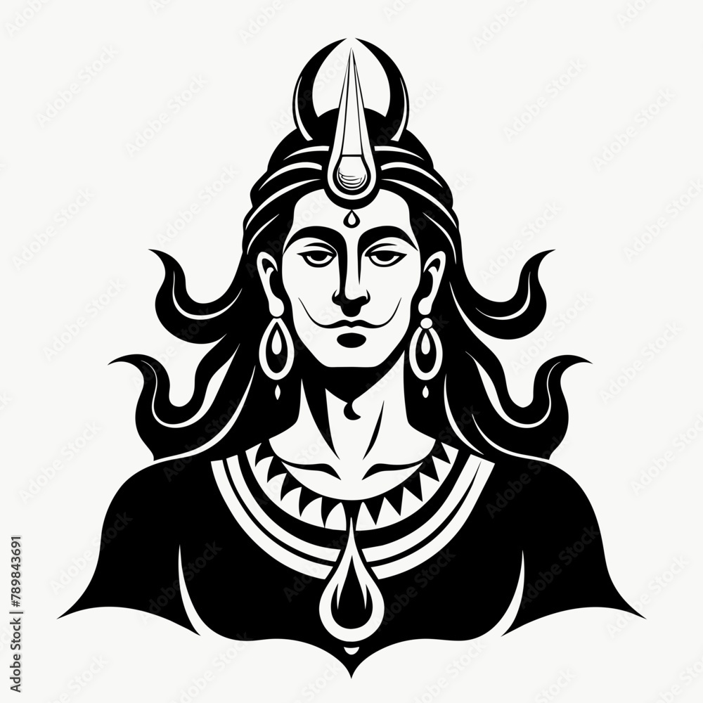 Lord Shiva    Vector Illustration 