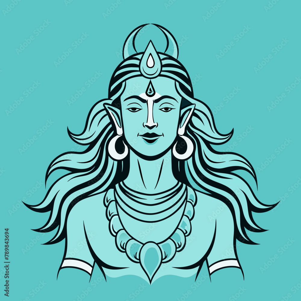 Lord Shiva Vector Illustration Lord Shiva Vector Illustration