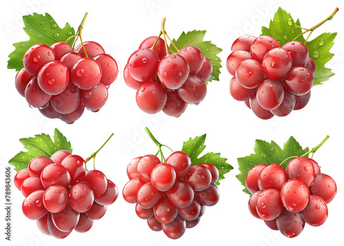 Realistic fruit, Strawberries Fresh in a wicker basket, PNG transparent image, AI generative