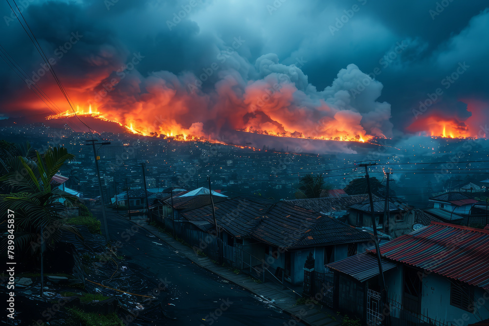Catastrophic Volcanic Eruption Engulfs Town