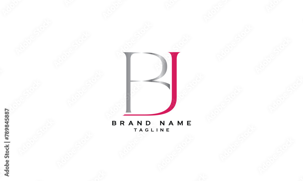 BJ, JB, Abstract initial monogram letter alphabet logo design BJ, JB, Abstract initial monogram letter alphabet logo design