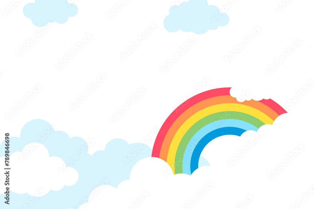 Rainbow png, transparent background, 3d collage element Rainbow png, transparent background, 3d collage element