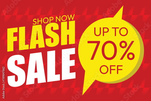 Flash sale design up to 70  off  Flash sale banner