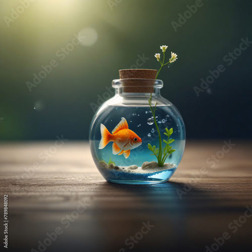 flower in glass jar