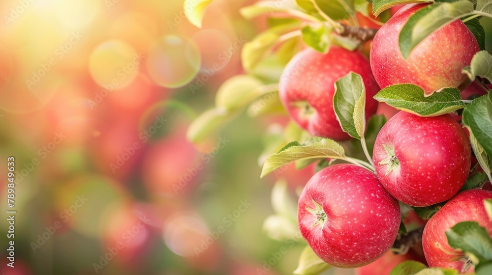 group of ripe red apple fruit on field, on harvest time group of ripe red apple fruit on field, on harvest time