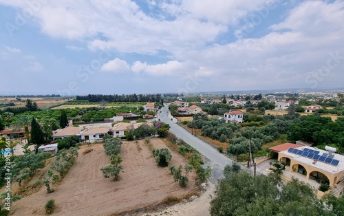 Road and villages in Cyprus