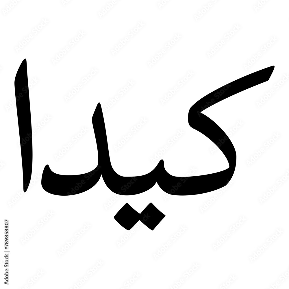 Kyda Muslim Girls Name Naskh Font Arabic Calligraphy Kyda Muslim Girls Name Naskh Font Arabic Calligraphy