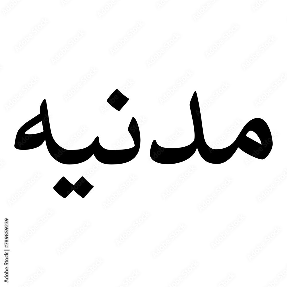 Madaniya Muslim Girls Name Naskh Font Arabic Calligraphy Madaniya Muslim Girls Name Naskh Font Arabic Calligraphy