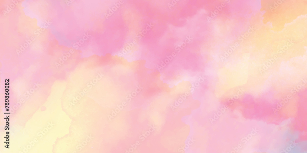 abstract watercolor background with space. colorful background. sky cloud watercolor background.