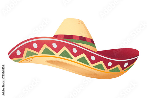 Mexican Sombrero png sticker, hat transparent background