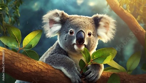 Nature s Grace  Koala Feasting in 4K  Eucalyptus Feast  Koala Enjoying Leaves in 4K