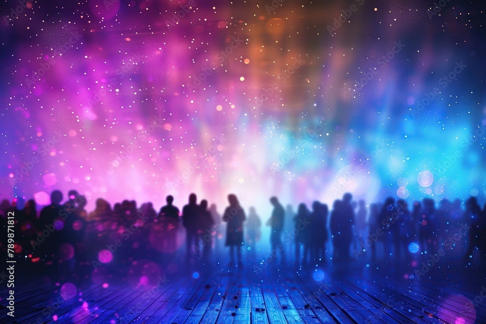 Blurred party background with people