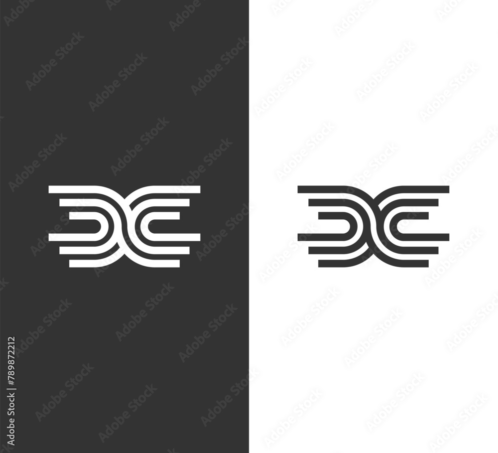 Initial letter DC logo design vector. DC logo icon template Initial letter DC logo design vector. DC logo icon template