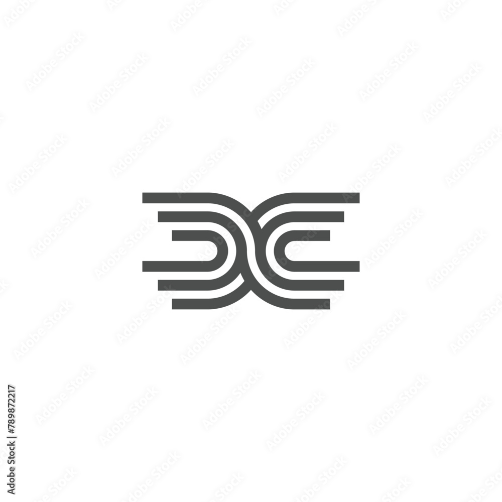 Initial letter DC logo design vector. DC logo icon template Initial letter DC logo design vector. DC logo icon template