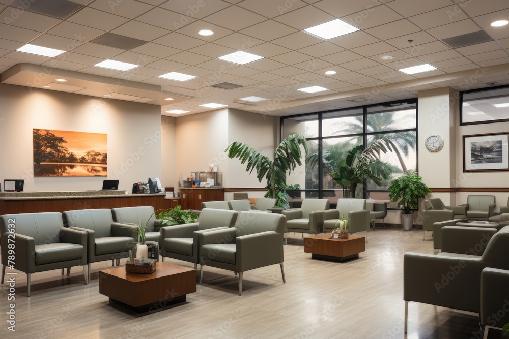 Fototapeta premium Contemporary interior design with stylish decor elements for modern home or office spaces