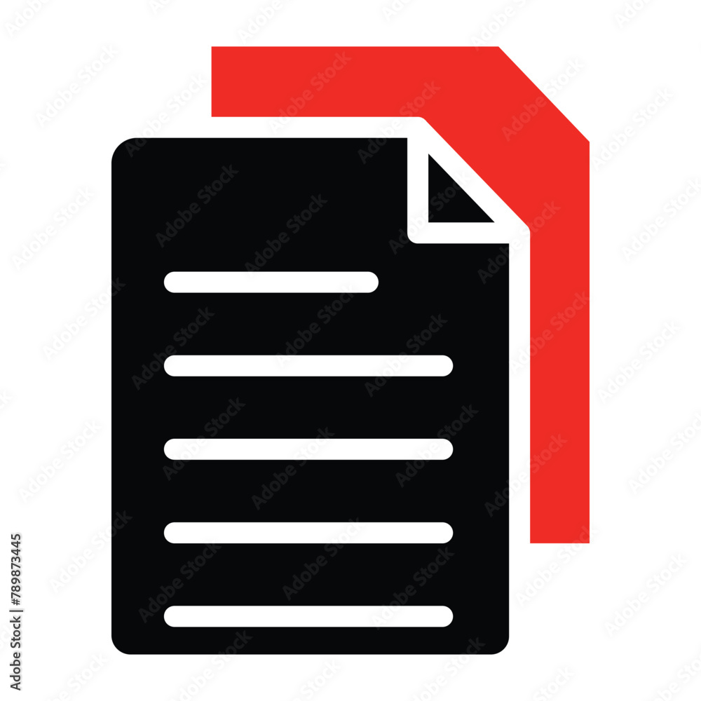 Document Glyph Icon Document Glyph Icon