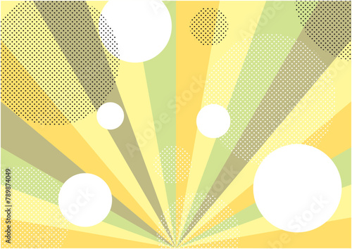 放射状のカラフルな光をイメージした背景イメージ