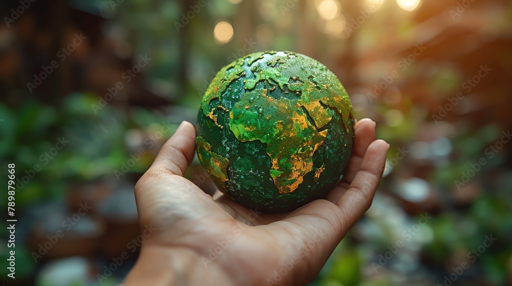 Our planet in our hands. Save the Earth. Our planet in our hands. Save the Earth.