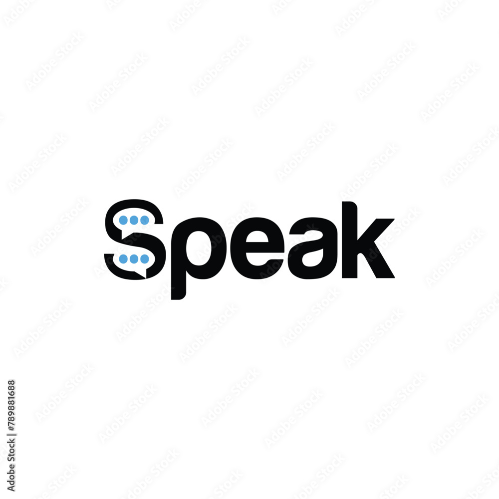 Talk speak negative space logo design vector template. Chat logo icon. Editable Vector Talk speak negative space logo design vector template. Chat logo icon. Editable Vector