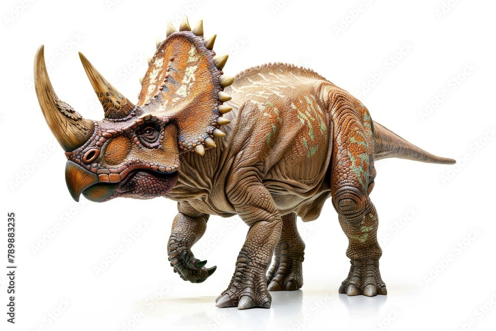 triceratops on white background triceratops on white background