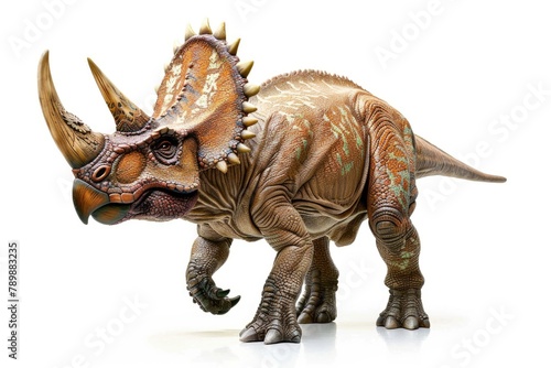 triceratops on white background