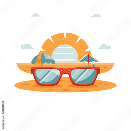 stylish sunglass vector illustration