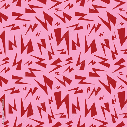  pattern of lightning bolts