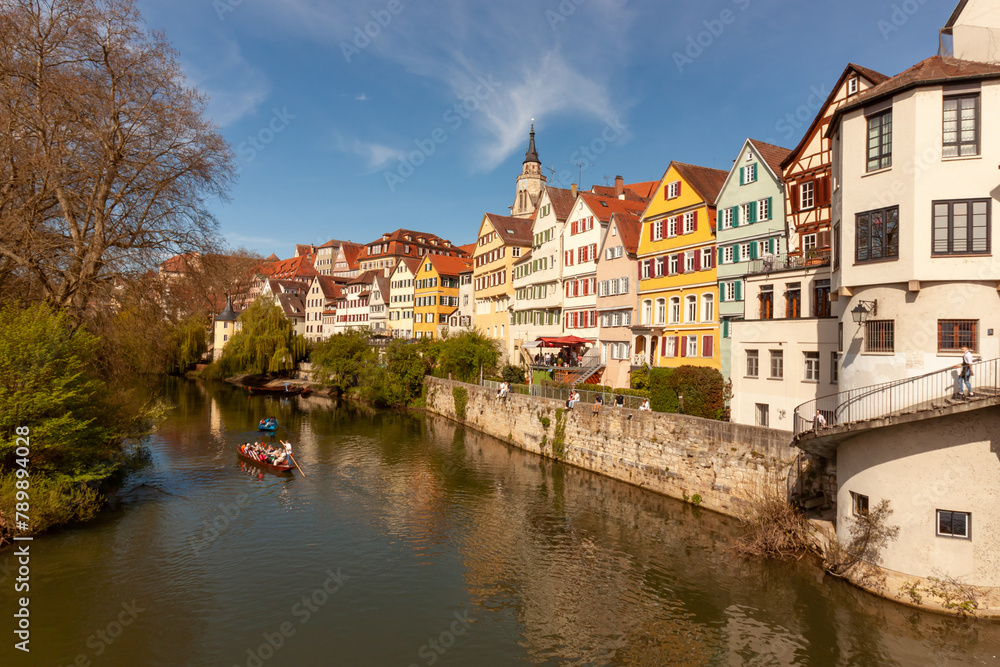 Tuebingen, an old town on the River Neckar, Baden-Wuerttemberg, German