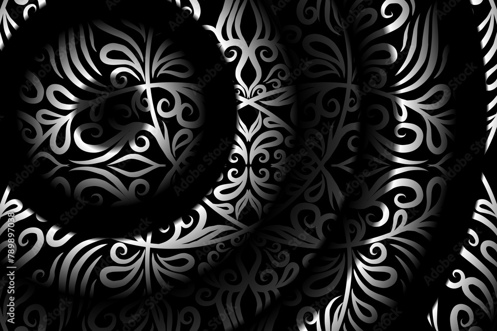 Beautiful colourful batik ethnic dayak ornament line art pattern background Beautiful colourful batik ethnic dayak ornament line art pattern background