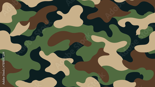Camouflage background. Seamless pattern. Vector illustration.