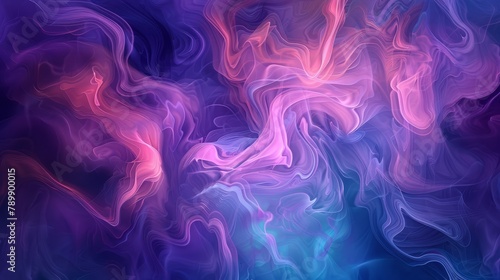 Abstract background. Colorful twisted shapes in motion. Digital art for posters, flyers, banner backgrounds, and design elements. Soft textures on an purple and blue color background