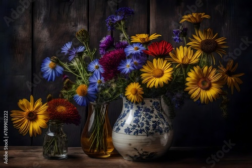 Wallpaper Mural still life with flowers Torontodigital.ca