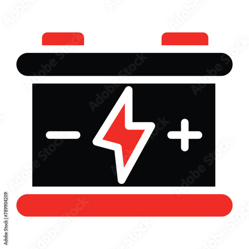 Charging Battery  Glyph Icon