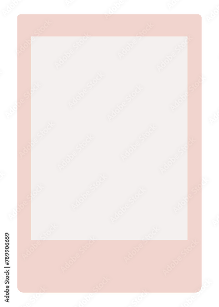 Pastel pink instant photo frame png sticker Pastel pink instant photo frame png sticker