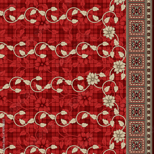 Textile and digital seamless pattern design 