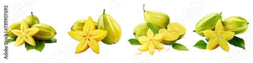 Pack of a Star Fruit transparent png
