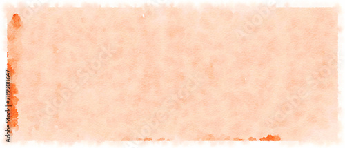 Orange Watercolour paper texture abstract background
