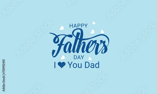 Happy Father's Day Typography Design