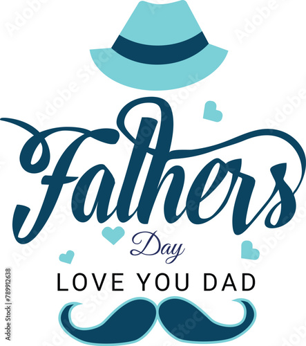 Happy Father's Day Typography Design