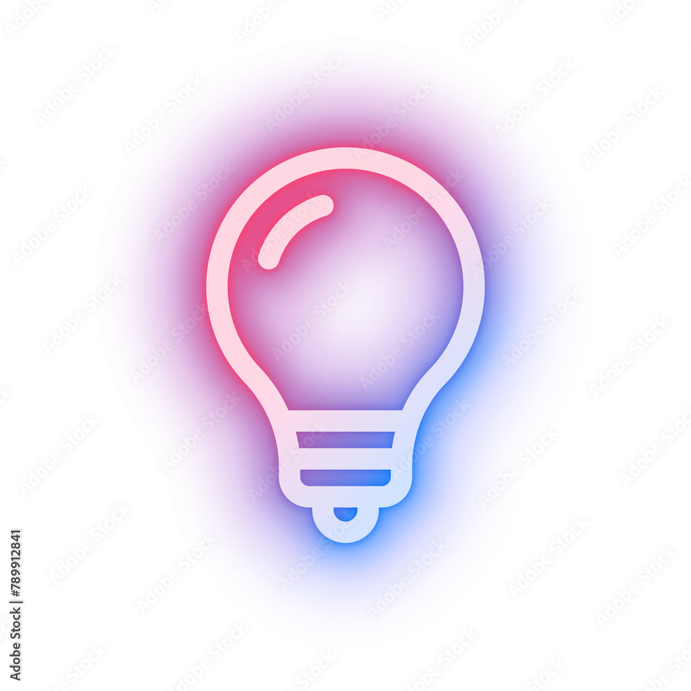 Png light bulb pink icon for social media app neon style Png light bulb pink icon for social media app neon style