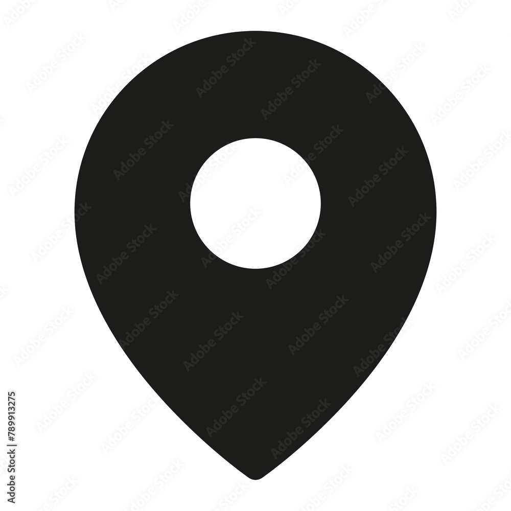 Location pin filled icon png black for social media app Location pin filled icon png black for social media app