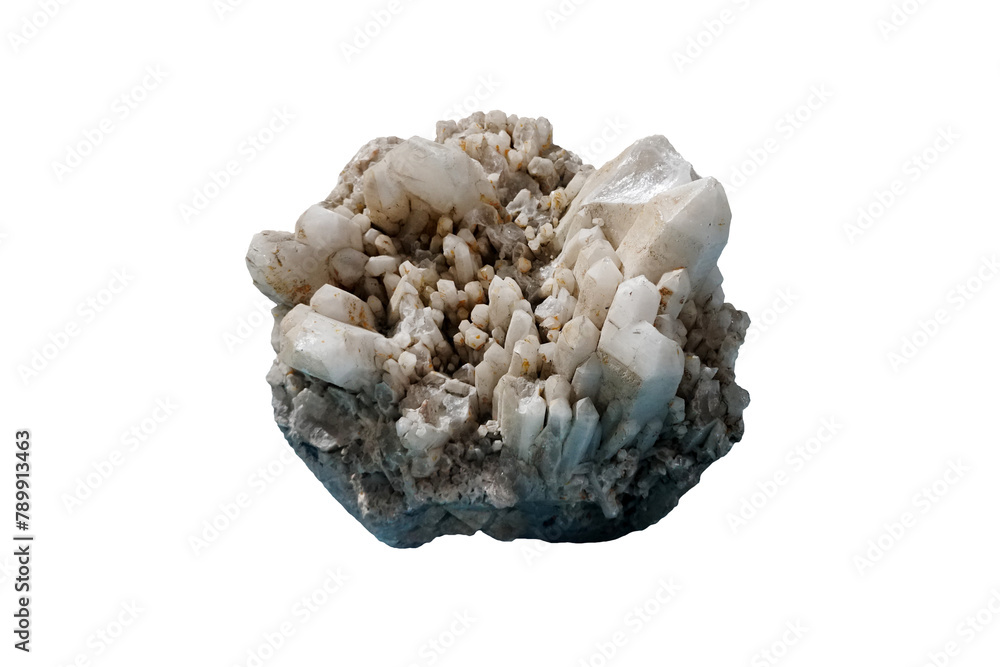 Raw quartz mineral rock isolated on white background. Raw quartz mineral rock isolated on white background.