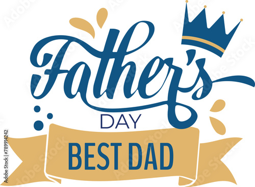 Happy Father's Day Typography Design