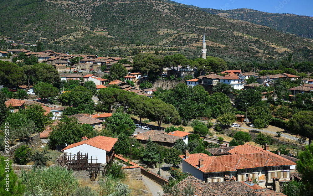 Historical Birgi Town is in Izmir, Turkey.
