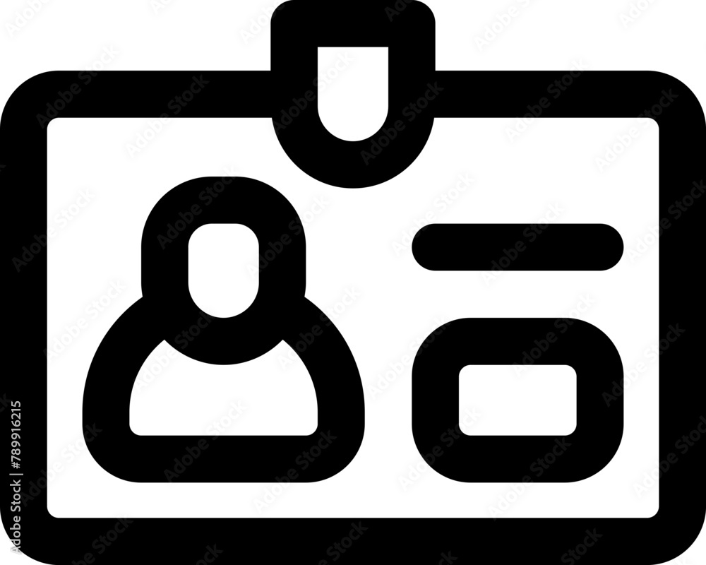 id card icon. vector line icon for your website, mobile, presentation, and logo design. id card icon. vector line icon for your website, mobile, presentation, and logo design.