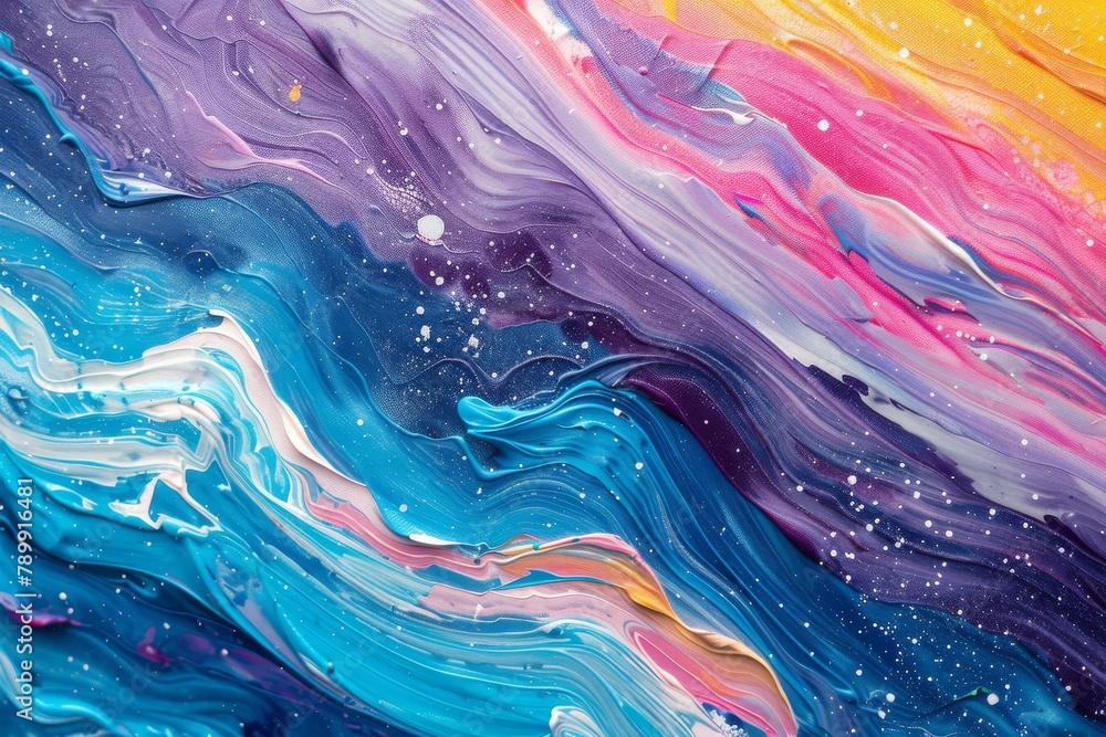 Multicolored magic. Abstract waves of creativity Multicolored magic. Abstract waves of creativity
